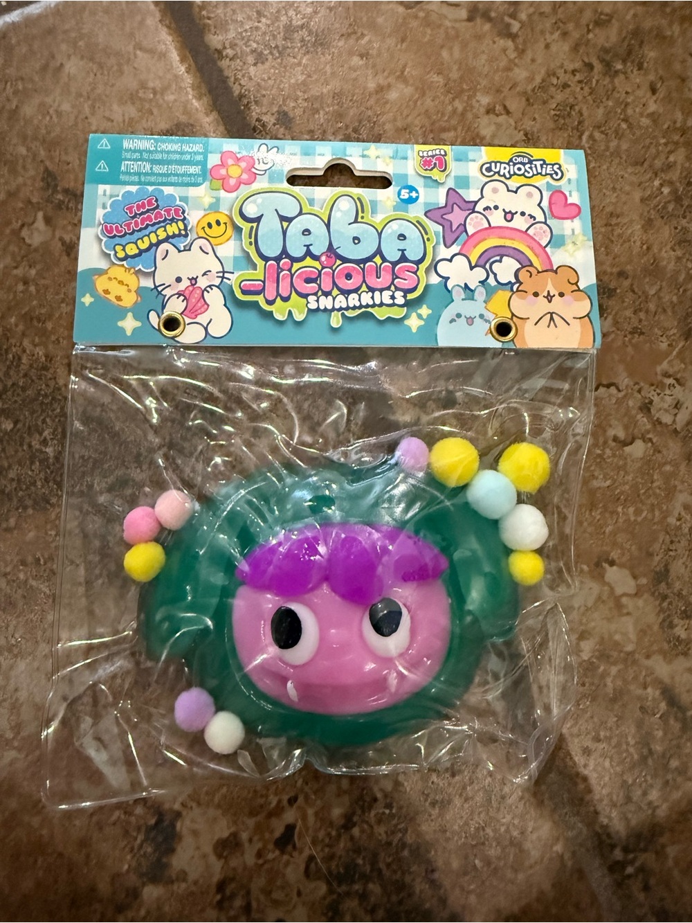 Taba-Licious Squishy Toy - Snarkies (Teal & Pink)